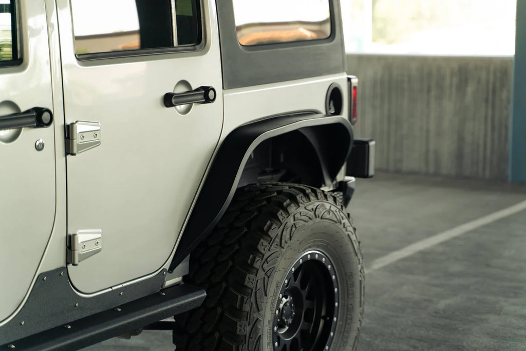 RoamGear Offroad CC Fender Flares – Textured Black (2007–2018 Jeep Wrangler JK/JKU)