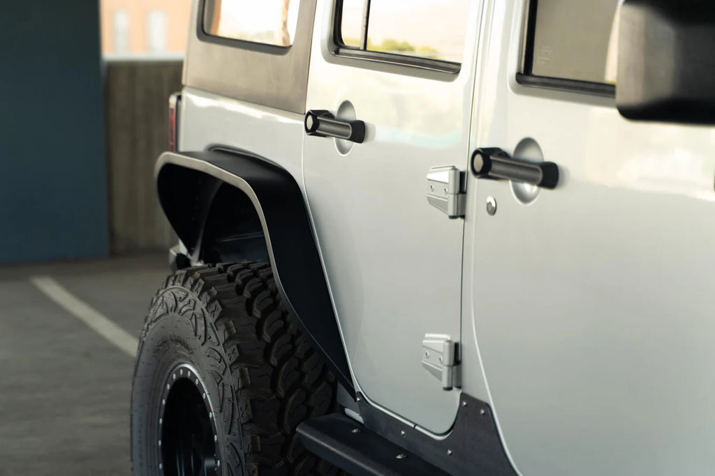 RoamGear Offroad CC Fender Flares – Textured Black (2007–2018 Jeep Wrangler JK/JKU)