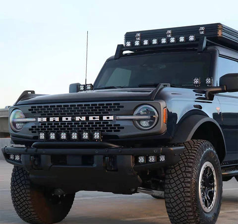 RoamGear Front Bumper – Steel, Textured Black (2021–2025 Ford Bronco)