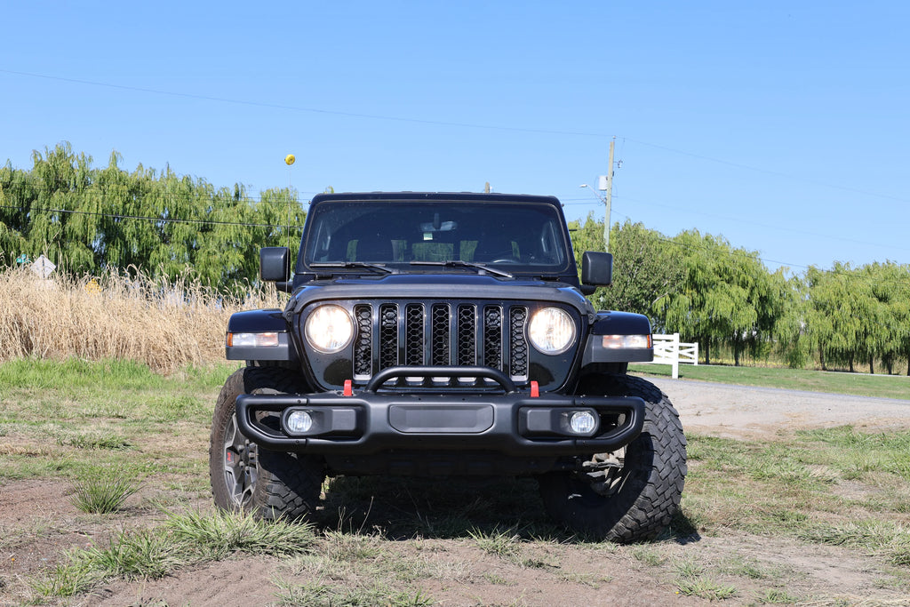 RoamGear Front Bumper – Steel, Textured Black (2018–2024 Jeep Wrangler JL 10th Anniversary Edition, No Sensor Holes)