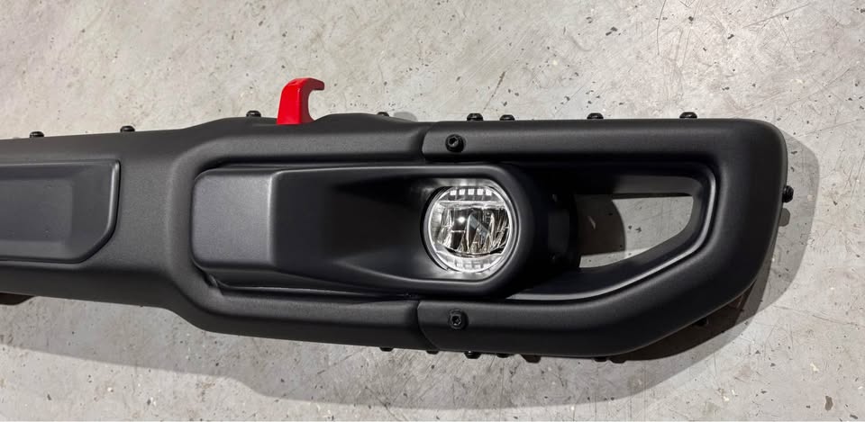 RoamGear Front Bumper – Steel, Textured Black (2018–2024 Jeep Wrangler JL 10th Anniversary Edition, No Sensor Holes)