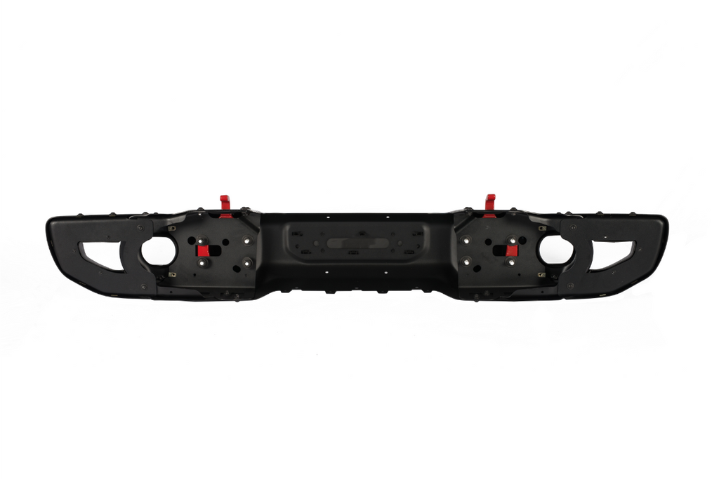 RoamGear Front Bumper – Steel, Textured Black (2018–2024 Jeep Wrangler JL 10th Anniversary Edition, No Sensor Holes)