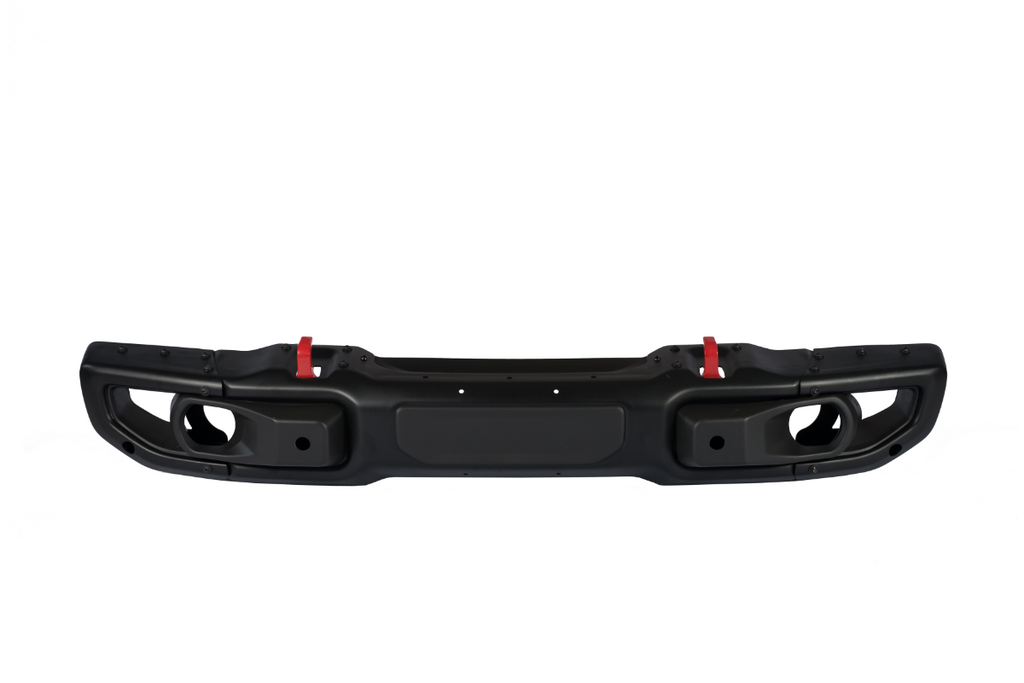 RoamGear Front Bumper – Steel, Textured Black (2018–2024 Jeep Wrangler JL 10th Anniversary Edition, No Sensor Holes)
