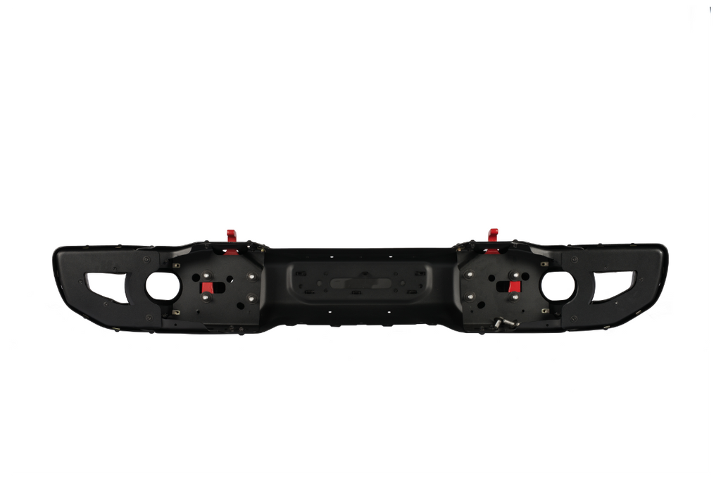 RoamGear Front Bumper – Steel, Textured Black (2018–2024 Jeep Wrangler JL 10th Anniversary Edition, No Sensor Holes)