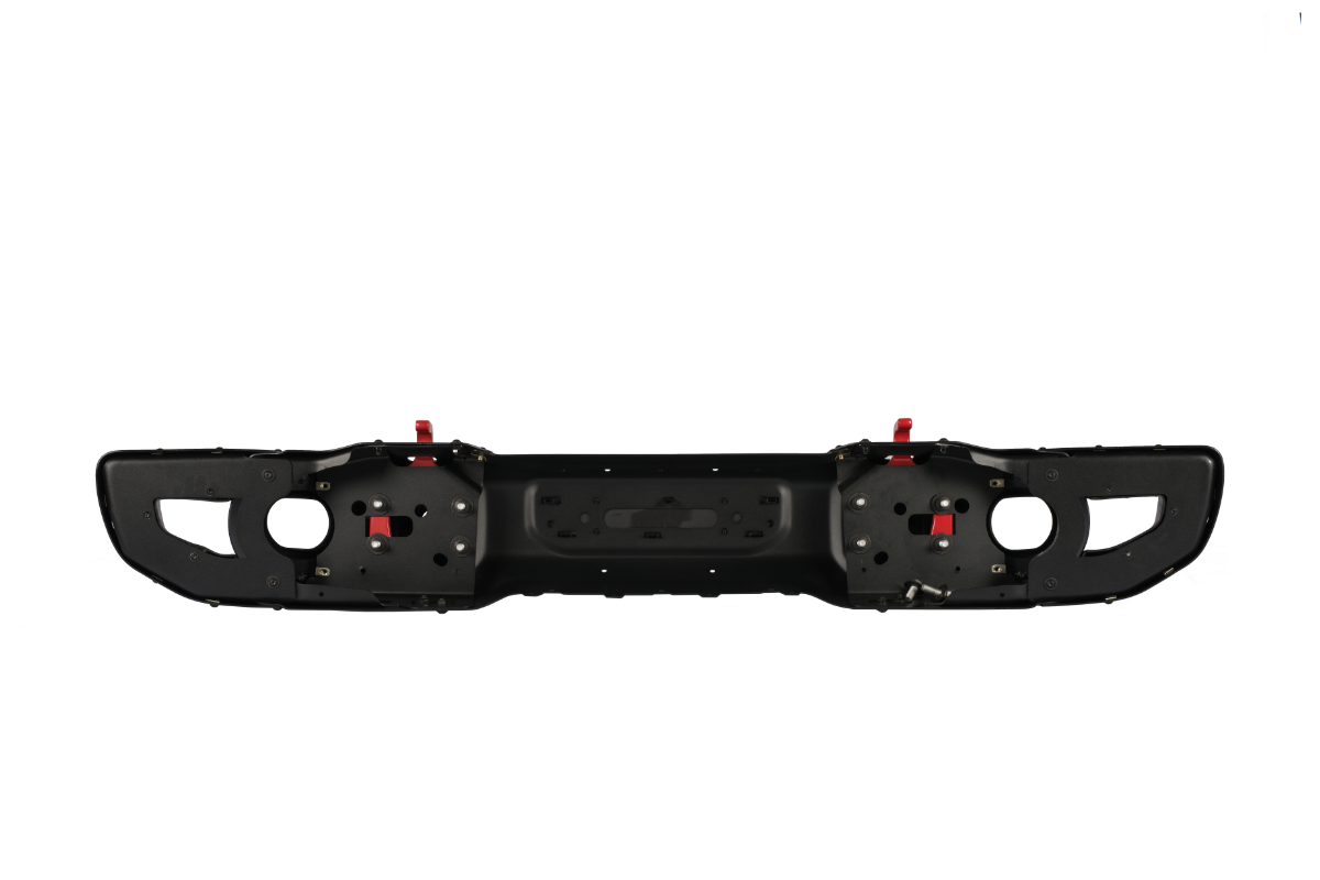 RoamGear Front Bumper – Steel, Textured Black (2018–2024 Jeep Wrangler JL 10th Anniversary Edition, No Sensor Holes)
