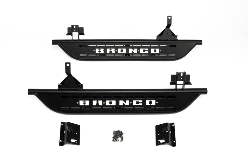 RoamGear Side Steps – Textured Black, Cab Length (2021–2023 Ford Bronco 2-Door)