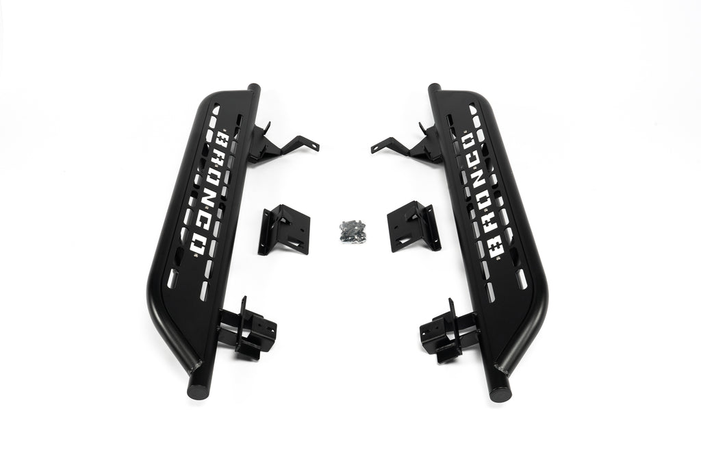 RoamGear Side Steps – Textured Black, Cab Length (2021–2023 Ford Bronco 2-Door)