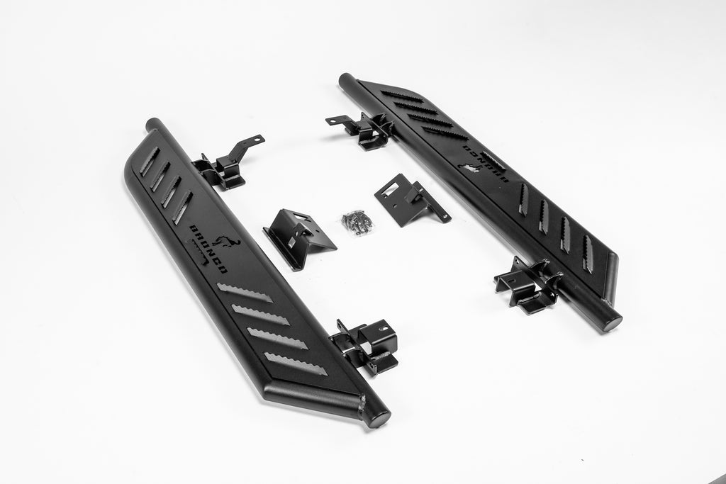 RoamGear Running Boards – Nerf Style, Textured Black (2021–2025 Ford Bronco 2-Door)