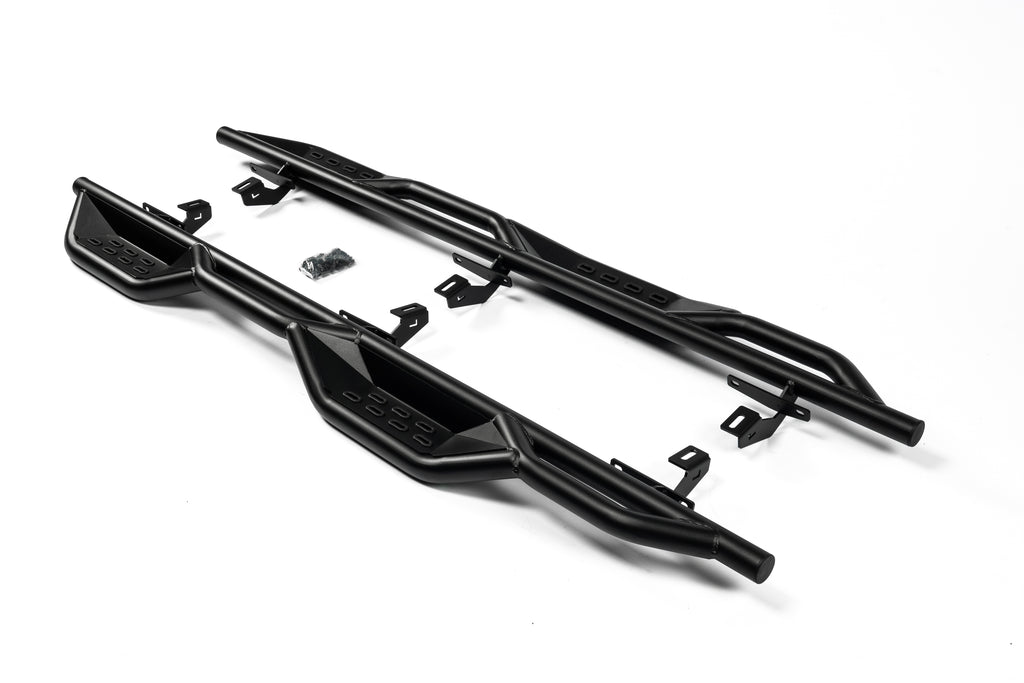 RoamGear Steps – Textured Black, Cab Length (2020–2022 Jeep Gladiator JT 4-Door)