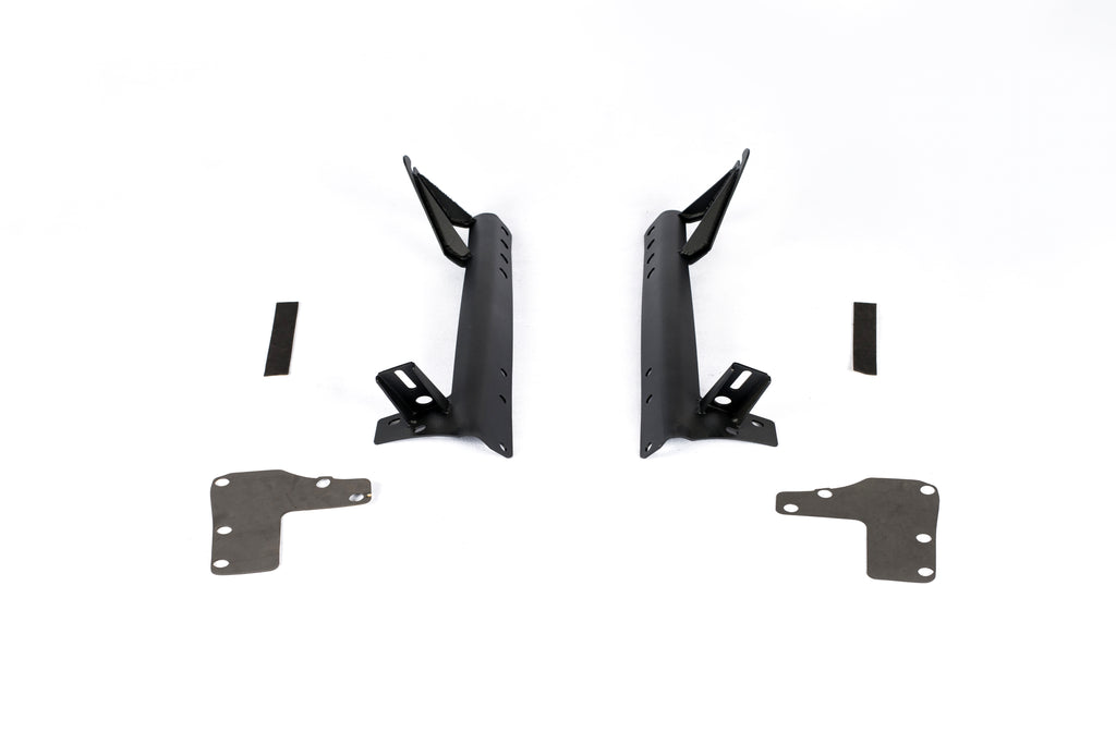 RoamGear Offroad A-Pillar Light Mount Rack – Textured Black (2018–2024 Jeep Wrangler JL/JLU)