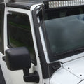 RoamGear A-Pillar Light Mount Rack – Textured Black (2007–2018 Jeep Wrangler JK/JKU)