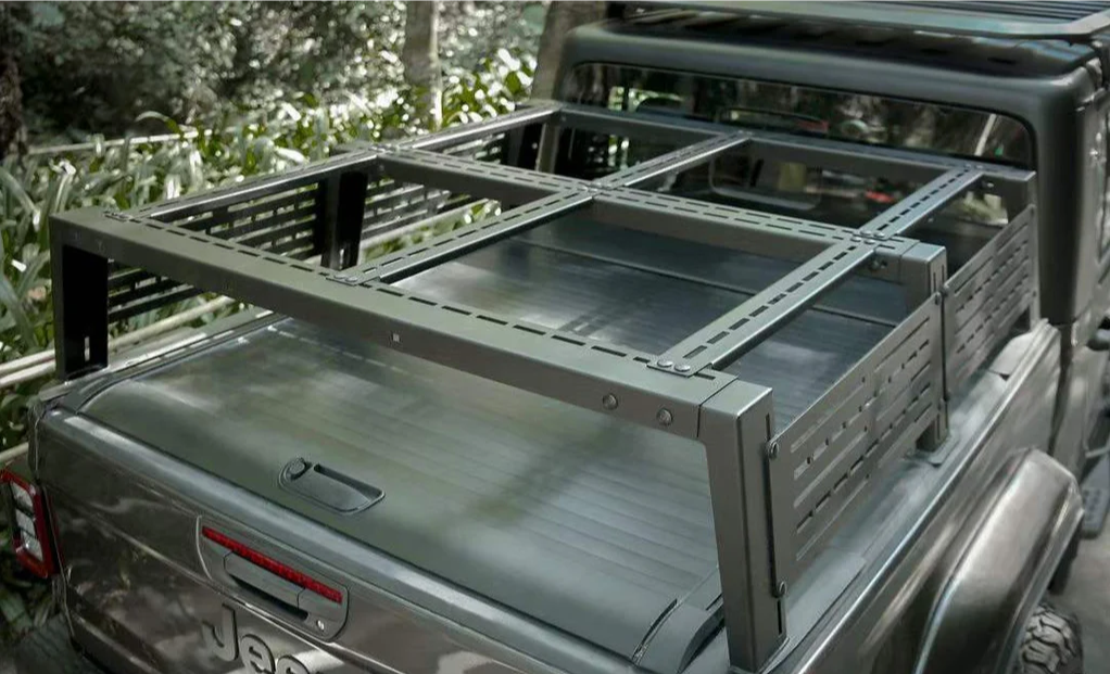 RoamGear Bed Cargo Rack – Textured Black (2020+ Jeep Gladiator JT)