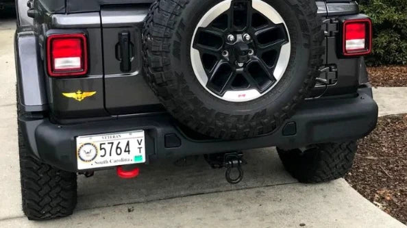 RoamGear Nerf Style Rear Bumper – Aluminum, Textured Black (2018–2024 Jeep Wrangler JL/JLU)